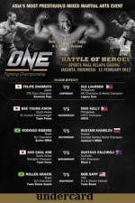 Watch ONE FC 2 Battle of Heroes Undercard M4ufree
