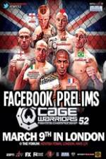 Watch Cage Warriors 52 Facebook Preliminary Fights M4ufree