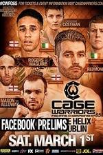 Watch Cage Warriors 65 Facebook prelims M4ufree